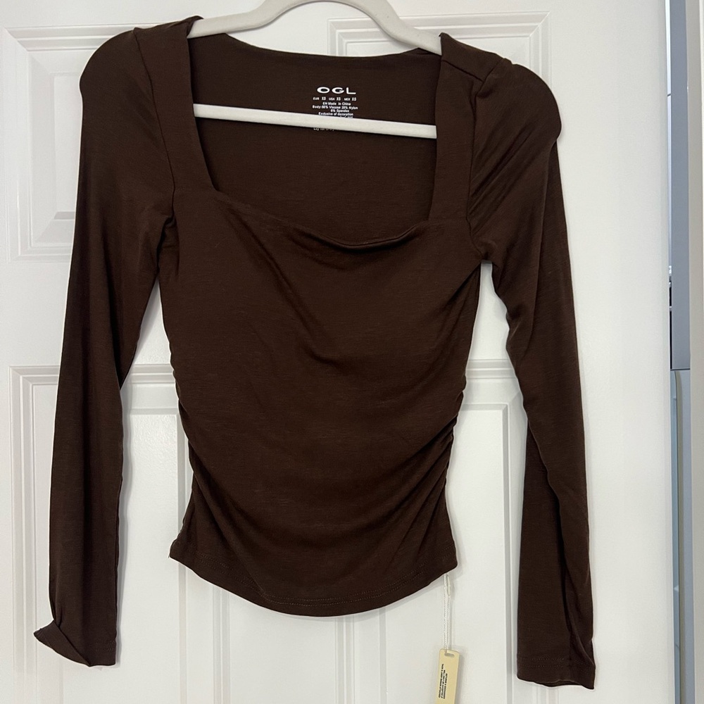 OGL Chocolate Long Sleeve Top